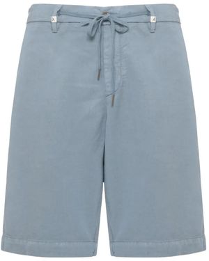Myths Drawstring-Waist Shorts - Blue