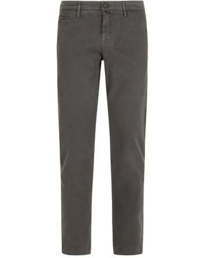 Jacob Cohen Logo-Plaque Trousers - Grey