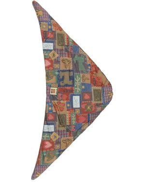 Bimba Y Lola Patchwork-Print Scarf - Natural