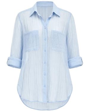 Seafolly Chemise De Plage Breeze - Blue