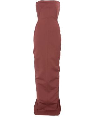 Rick Owens Bustier Gown - Red