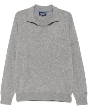 MC2 Saint Barth Cashmere Polo-Collar Sweater - Gray