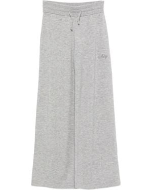 Autry Drawstring Wide-Leg Pants - Gray