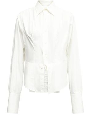 MM6 by Maison Margiela Layered-Panel Shirt - White