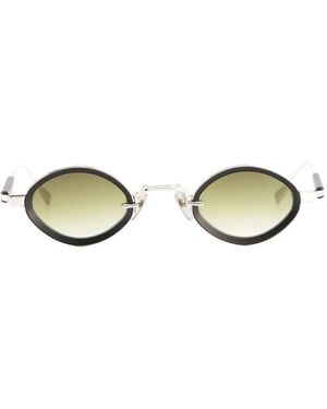 Sato Eyewear Talita Oval-Frame Sunglasses - Metallic
