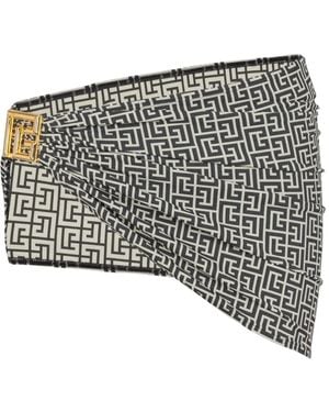 Balmain Pareo da bagno - Nero
