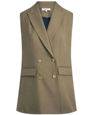 Morgan Double-Breasted Waistcoat - Green