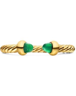 David Yurman Cablespira Emerald Ring - Green