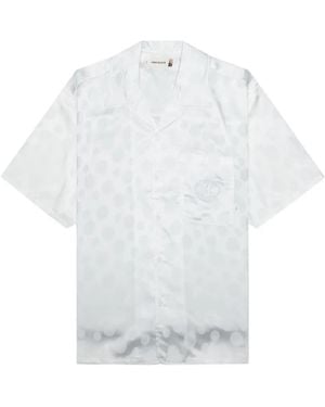 Honor The Gift Polka Dot Camp Shirt - White