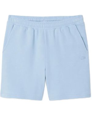 Lacoste Pantalones Cortos Con Logo En Relieve - Azul