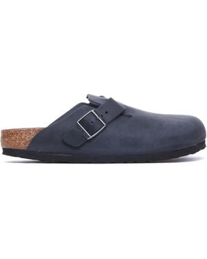 Birkenstock Boston Mules - Blau