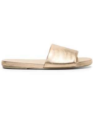 Marsèll Spanciata Metallic-Leather Sandals - White