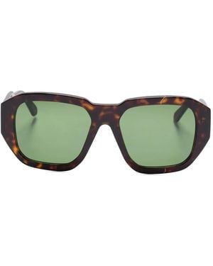 FACE HIDE Geometric Tortoiseshell Sunglasses - Green