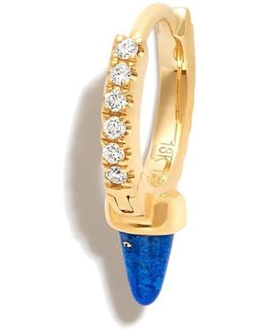 Maria Tash 18Kt Spike Lapis Lazuli Earring - White