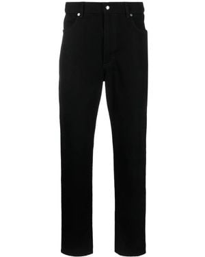 Eckhaus Latta Mid-Rise Straight-Leg Jeans - Black