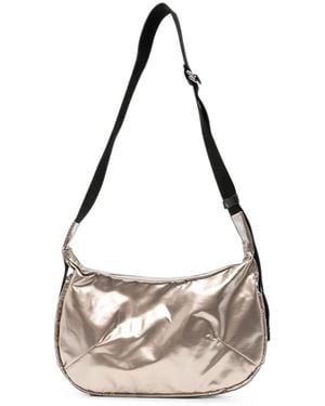 Jack Gomme Sac Porté Épaule À Effet Métallisé - Blanc