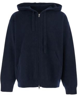 Roberto Collina Drawstring Hoodie - Blue