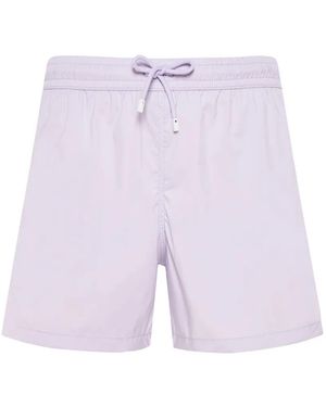 Fedeli Madeira Drawstring Beach Trunks - Purple
