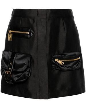 Moschino Dart-Detail Skirt - Black