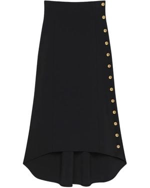 Givenchy Rock Aus Punto Milano Mit Knöpfen - Schwarz