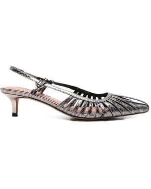 Bibi Lou Slingback Court Shoes - White