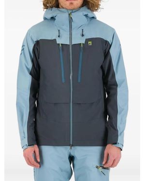Karpos Midi Shell Hooded-Zip Jacket - Blue