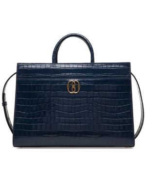 Bally Emblem ハンドバッグ - ブルー