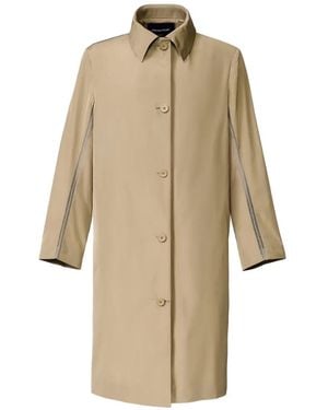 Fabiana Filippi Polyester Trench Coat - Natural