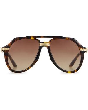 CASABLANCA Rajio Pilot-Frame Sunglasses - Brown