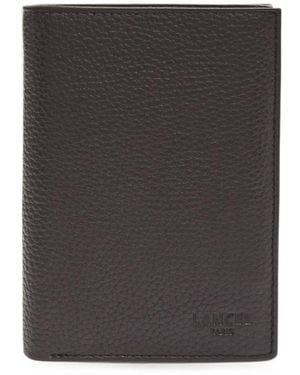 Lancel Leon Grained-Leather Wallet - Black