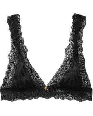 Versace Reggiseno Con Placca Medusa - Nero