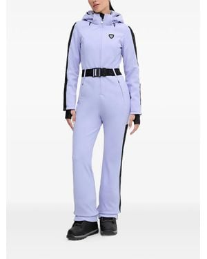 EA7 Hooded belted ski suit - Azul