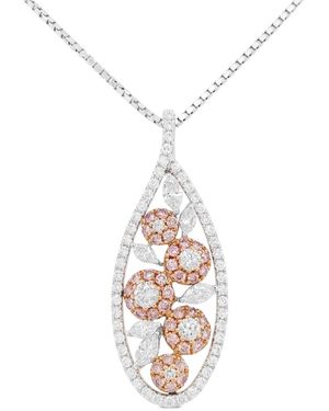 HYT Jewelry Platinum Diamond Necklace - White