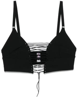Maison Close Bustier Triangle Bra - Black
