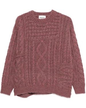 Isabel Marant Pullover Mit Zopfmuster - Rot