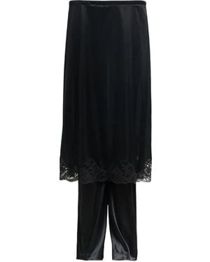 Ashley Williams Pantalones de encaje - Negro