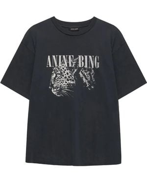 Anine Bing Graphic Cohen T-Shirt - Black