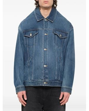 Doublet Head Drop Denim Jacket - Blue