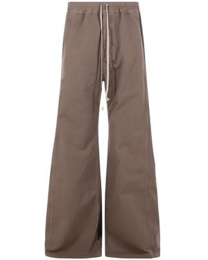 Rick Owens Pusher Drawstring-Waist Wide-Leg Pants - Brown