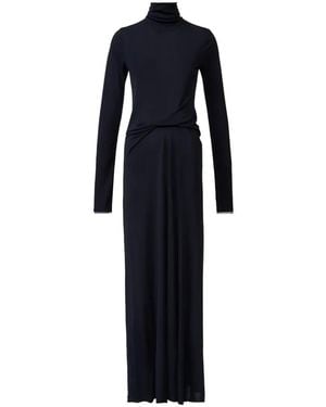 Fabiana Filippi High-Neck Maxi Dress - Blue