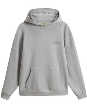 Woolrich Logo-Detail Hoodie - Gray