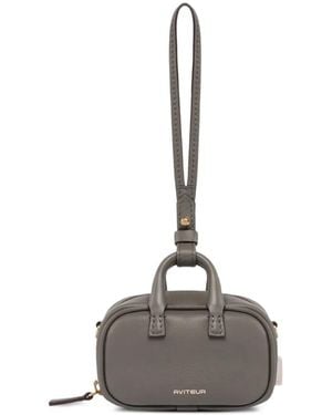 Aviteur Bolso De Hombro Maia Mini De Piel - Blanco