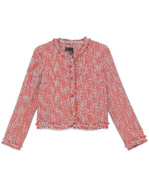 Marc Cain Tweed Blazer - Red
