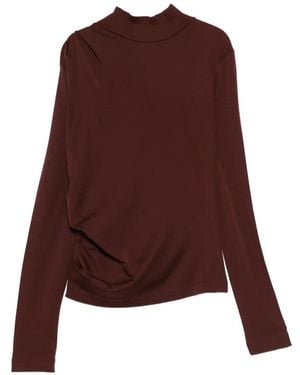 Max Mara Wool Jersey Top - Purple