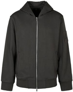Moose Knuckles Sudadera Con Capucha Y Parche Del Logo - Negro