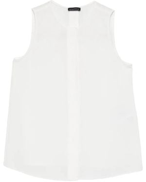 Emporio Armani Mouwloze Blouse - Wit