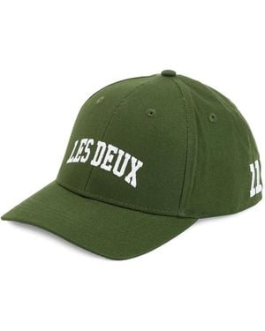 Les Deux Logo-Embroidred Baseball Cap - Green