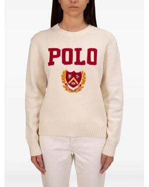 Polo Ralph Lauren Crew-Neck Wool Sweater - Natural