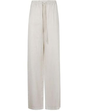 Aviu Pantalones rectos con pinzas - Blanco