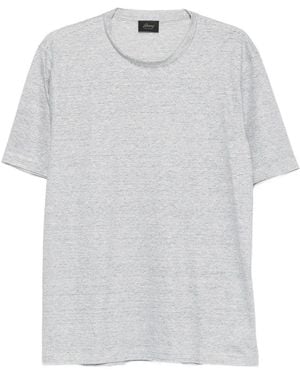 Brioni Striped T-Shirt - White